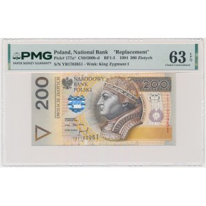 200 zlotys 1994 - YB - PMG 63 EPQ - série de remplacement