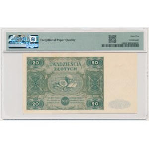 20 zlotych, 1947 - B - PMG 65 EPQ