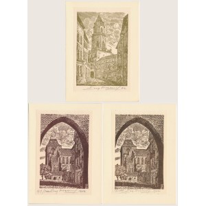 NBP, New Year's cards from 1973–74 featuring engravings by E. Pichella (3 pieces)