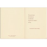 NBP, New Year's cards from 1973–74 featuring engravings by E. Pichella (3 pieces)