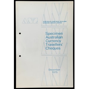 Australia and New Zealand Banking Group Ltd. - Sample Booklet with Images of Traveler's Check Designs