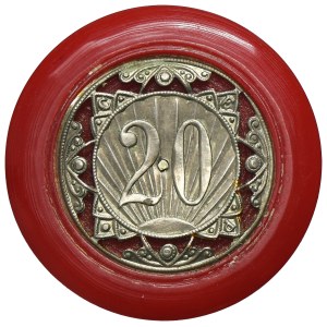 Monaco, Monte Carlo, Casino Chip worth 20