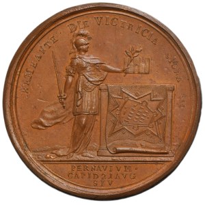 Russia, Peter I, Medal capture of the fortress in Pärnu 1710