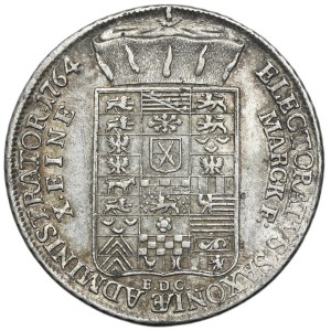 Xaver as administrator, Thaler Dresden 1764 EDC
