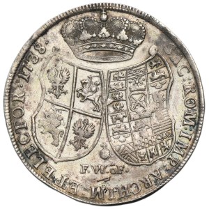 Augustus III of Poland, Thaler Dresden 1738 FWôF