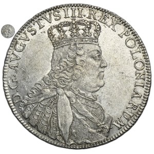 August III of Poland, 1/2 Banco Thaler Leipzig 1753 EDC - ex. Potocki