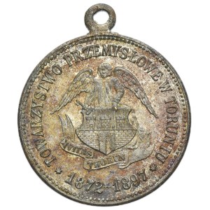 Medal 25-lecie Towarzystwa Przemysłowego w Toruniu 1897 - RZADKI