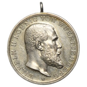Germany, Kingdom of Württemberg, Wilhelm II, Medal of Merit for Courage and Loyalty, Stuttgart, undated