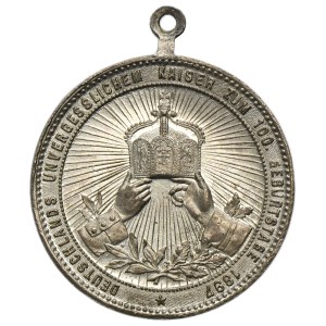 Germany, Kingdom of Prussia, Wilhelm II, Medal for the Centenary of the Birth of Emperor Wilhelm I 1897