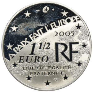 Frankreich, 1 1/2 Euro, Paris 2005 – Frieden und Freiheit