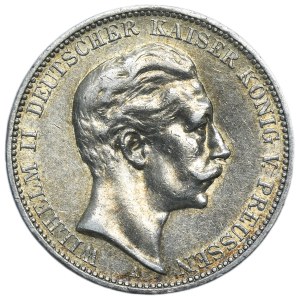Germany, Kingdom of Prussia, Wilhelm II, 3 Mark Berlin 1910 A