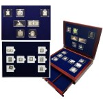 Set, The most valuable stamps in the world in silver (15 pcs.)