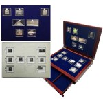 Set, The most valuable stamps in the world in silver (15 pcs.)