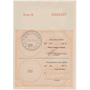 50 złotych banknote, 1939, Series B