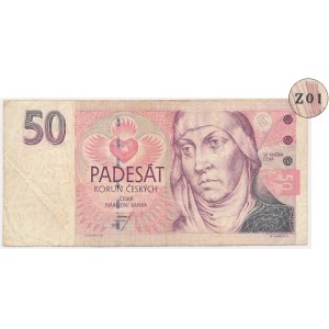 Tschechien, 50 Kronen 1993 – Z01 – Ersatzserie