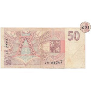 Tschechien, 50 Kronen 1993 – Z01 – Ersatzserie