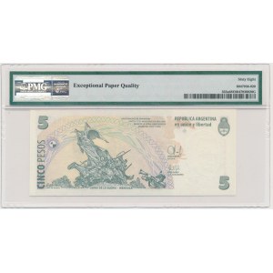 Argentyna, 5 peso (2003) - PMG 68 EPQ