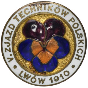Galicia, Badge of the 5th Congress of Polish Technicians Lviv 1910