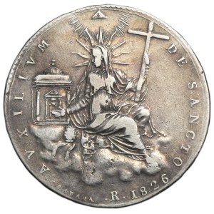 Papal States, Vatican, Leo XII, 1 Scudo Rome 1826 R