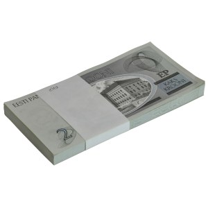 Estonia, bank bundle 2 Krooni 2007 - (100 pcs.)