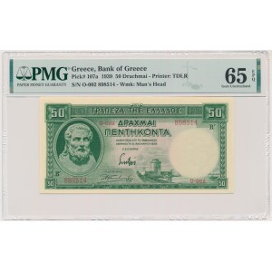 Greece, 50 Drachmai 1939 - PMG 65 EPQ