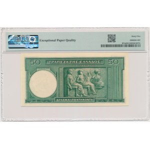 Greece, 50 Drachmai 1939 - PMG 65 EPQ