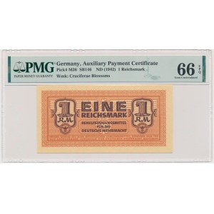 Niemcy, 1 reichsmarka (1942) - PMG 66 EPQ
