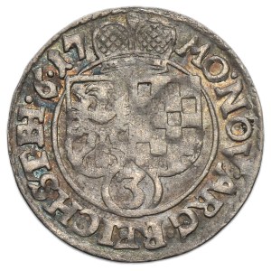 Silesia, Duchy of Liegnitz-Brieg-Wohlau, Johann Christian and Georg Rudolf, 3 Kreuzer Reichenstein 1617 BH
