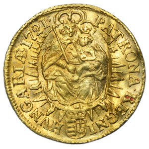 Ungarn, Karl VI., Kremnica-Dukaten 1721 KB