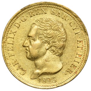 Italy, Kingdom of Piedmont and Sardinia, Carlo Felice, 80 Lire Genoa 1825 P