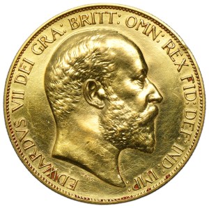 Great Britain, Edward VII, 5 Pounds London 1902