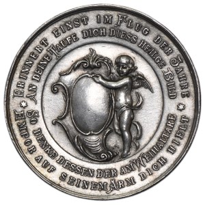 Österreich, Taufmedaille mit der Darstellung der Taufe Jesu im Jordan, 1900