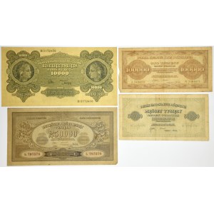 Set, 10,000–500,000 marks, 1922–23 (4 pieces)