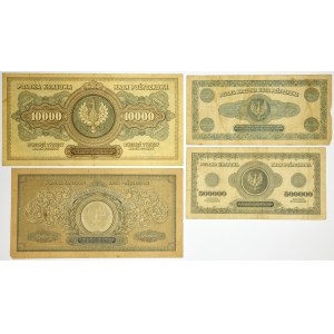 Set, 10,000–500,000 marks, 1922–23 (4 pieces)