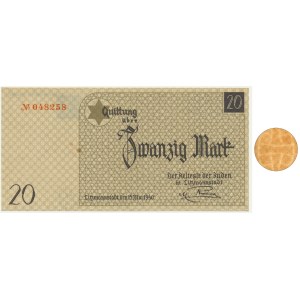 20 Mark 1940 - no.1 - with watermark - RARE and BEAUTIFUL