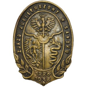 Galicie, insigne du congrès du jubilé de Sanok, 1938