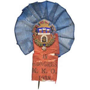 Galicia, Badge of the 4th Congress of Municipal Savings Banks, Lviv, 1938