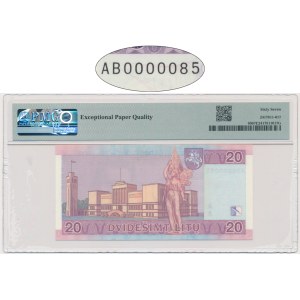 Lithuania, 20 Litu 2007 - AB - PMG 67 EPQ - low serial number