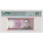 Lithuania, 20 Litu 2007 - AB - PMG 67 EPQ - low serial number