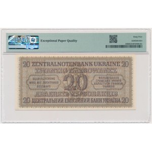 Ukraine, 20 karbovants 1942 - PMG 65 EPQ