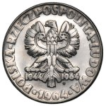 NICKEL-PROBEMÜNZE, 10 Złoty 1964 – Sichel und Spitzhacke – mit Münzzeichen