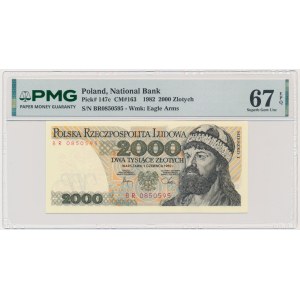 2.000 złotych 1982 - BR - PMG 67 EPQ