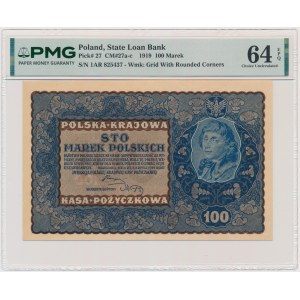 100 marks, 1919 - IA Series R - PMG 64 EPQ