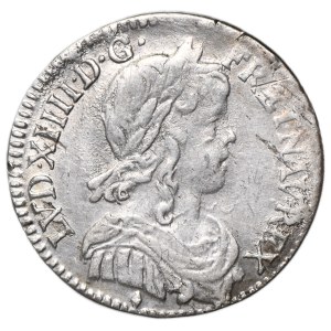 France, Louis XIV, 1/12 Ecu Aix-en-Provence 1659 &