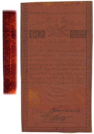 50 złotych 1794 - A - znw. W:OTERLOO - PIERWSZE NOTOWANIE