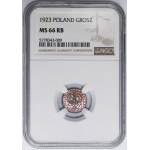 1 grosz 1923 - NGC MS66 RB