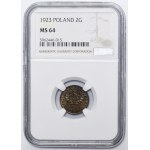 2 grosze, 1923 - NGC MS64