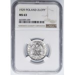 1 zloty, 1929 - NGC MS63