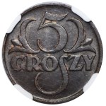 5 groszy, 1925 – NGC MS64 BN