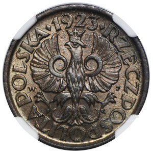 5 groszy 1923 Mosiądz - NGC MS65
